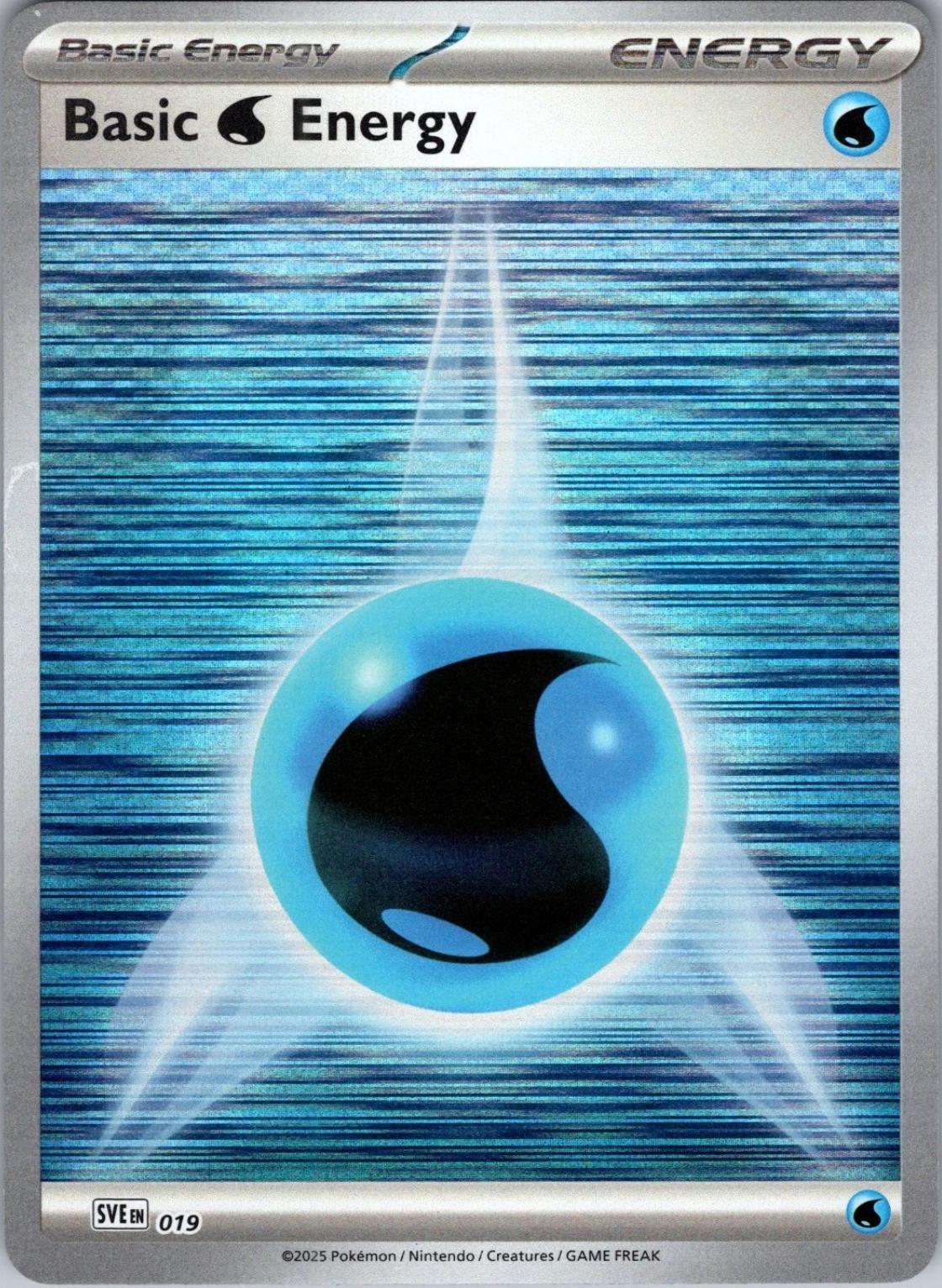 Scarlet & Violet Energy Basic Water Energy [Holo] Pokémon card